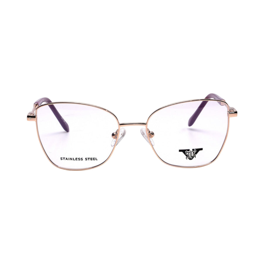 VANROSSI Women's Rose Gold Full-Rim Eyeglass Frame