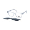 VANROSSI Rectangle Clip-On Optical Glasses