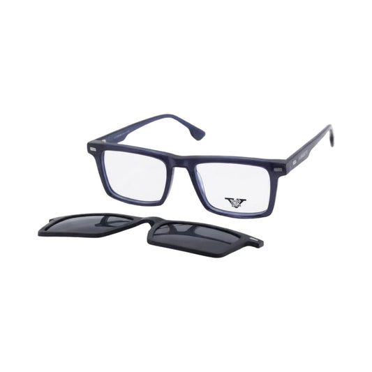 VANROSSI Rectangular Clip-On Optical Glasses