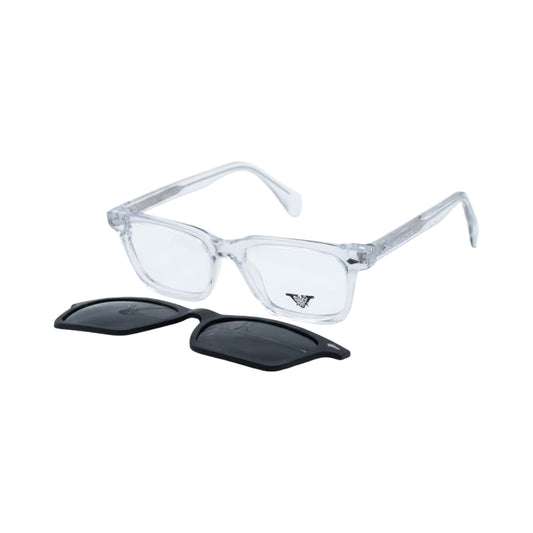 VANROSSI Rectangular Clip-On Optical Glasses