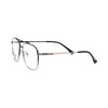 VANROSSI Men's Black and Gold Aviator Eyeglass Frame