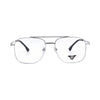 VANROSSI Men's Silver Aviator Eyeglass Frame