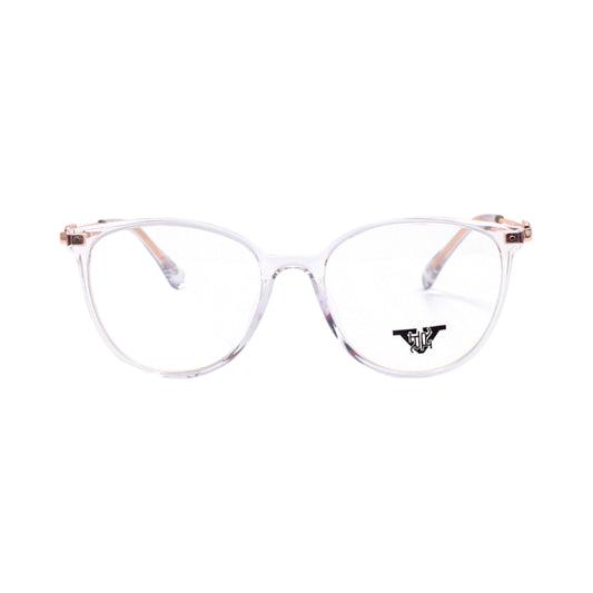VANROSSI Women's Transparent Lavender and Gold Eyeglass Frame