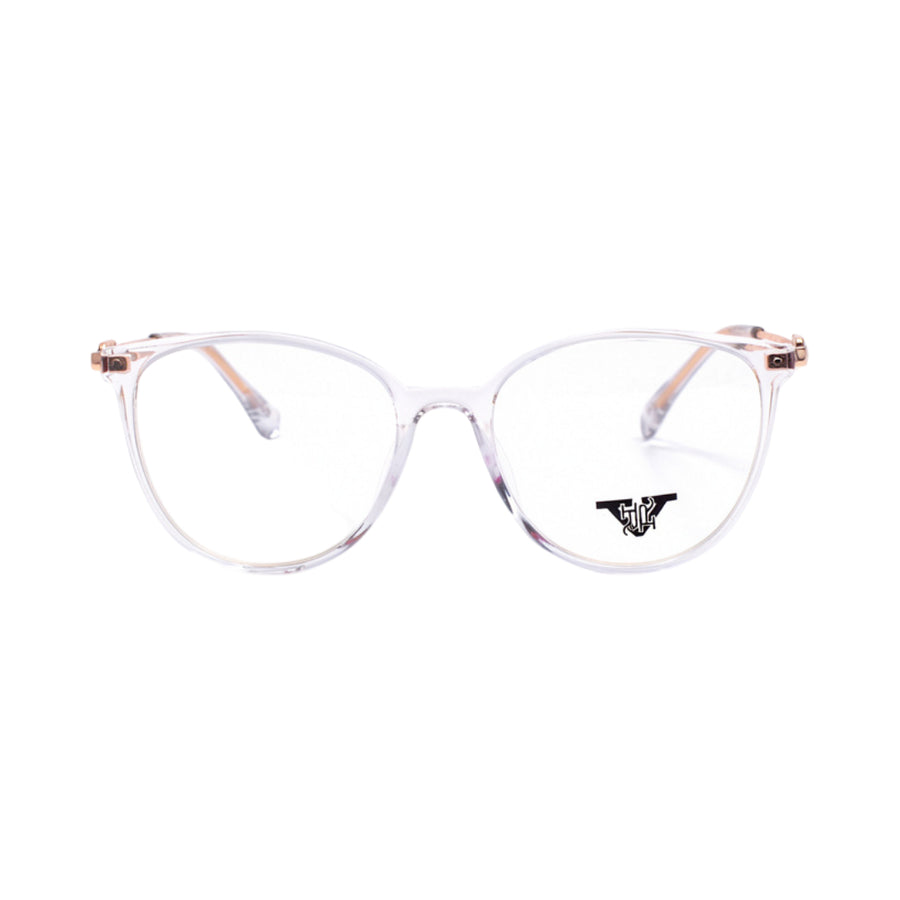 VANROSSI Women's Transparent Lavender and Gold Eyeglass Frame