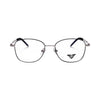 VANROSSI Unisex Black and Gold Square Eyeglass Frame