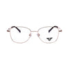 VANROSSI Unisex Gold Square Eyeglass Frame
