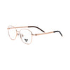 VANROSSI Unisex Gold Square Eyeglass Frame