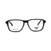 VANROSSI Men's Black Rectangular square Eyeglass Frame