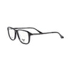 VANROSSI Men's Black Rectangular square Eyeglass Frame