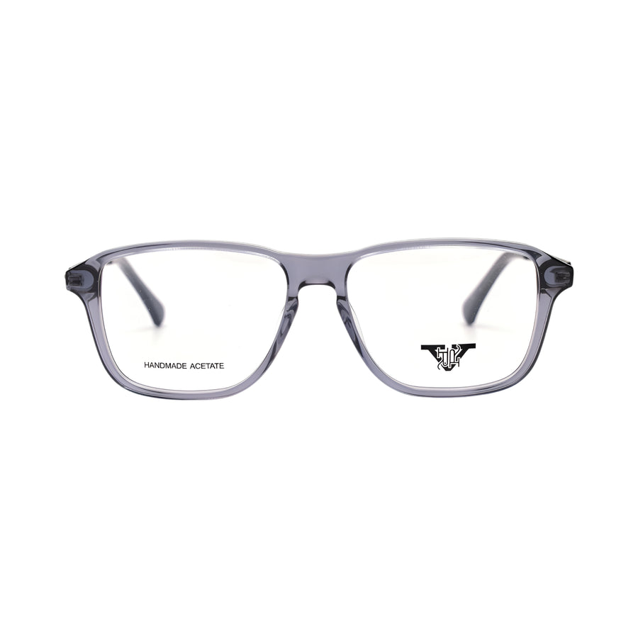 VANROSSI Men's Grey Rectangular Eyeglass Frame