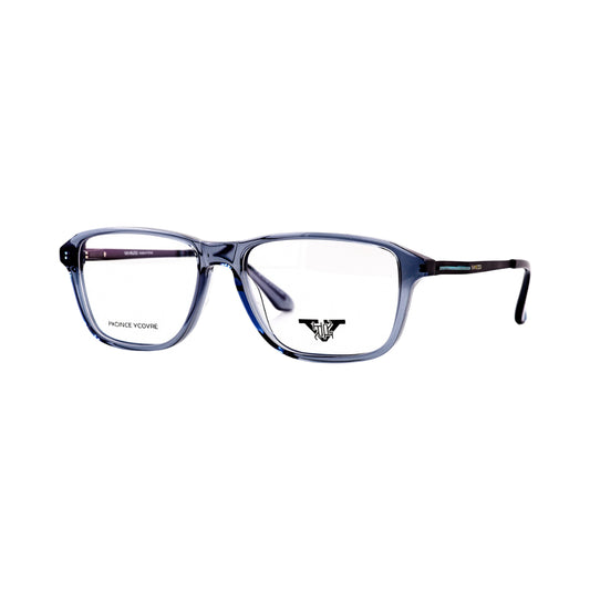 VANROSSI Men's Grey Rectangular Eyeglass Frame