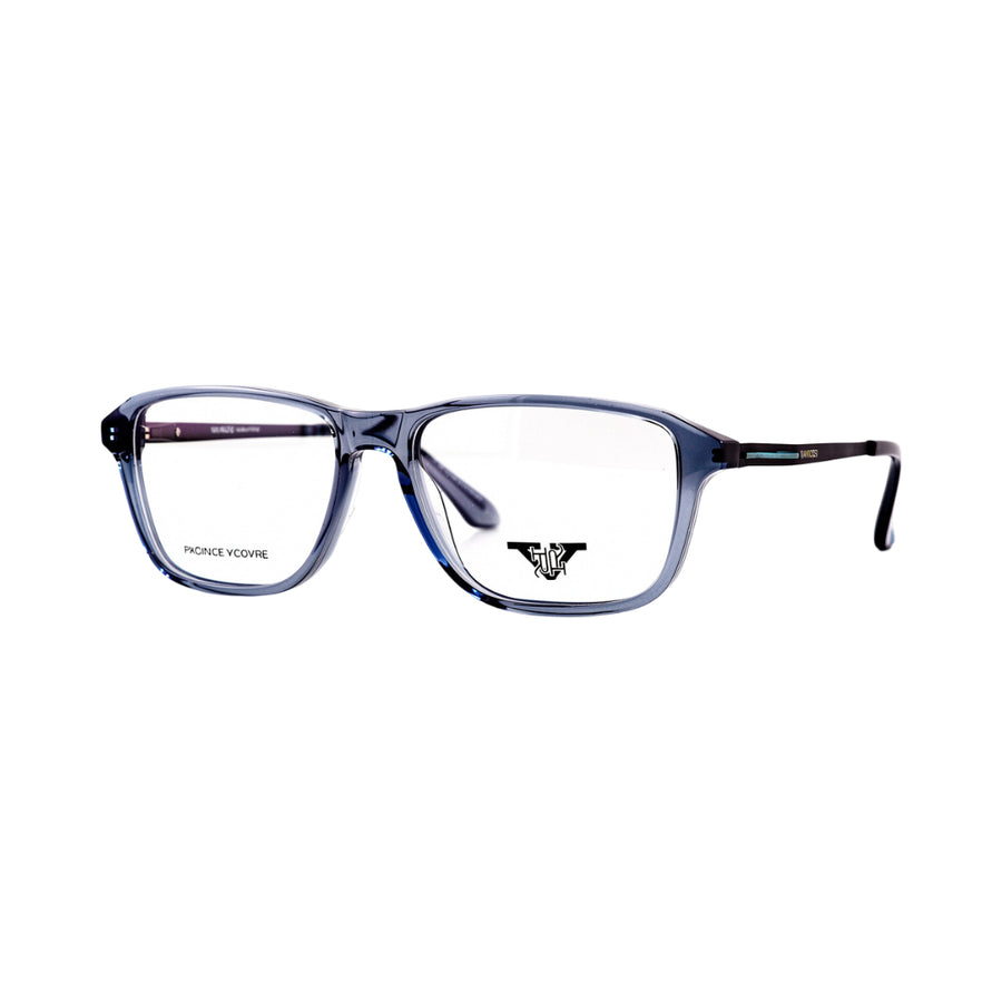 VANROSSI Men's Grey Rectangular Eyeglass Frame