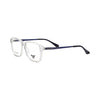 VANROSSI Unisex Crystal Clear Square Eyeglass Frame