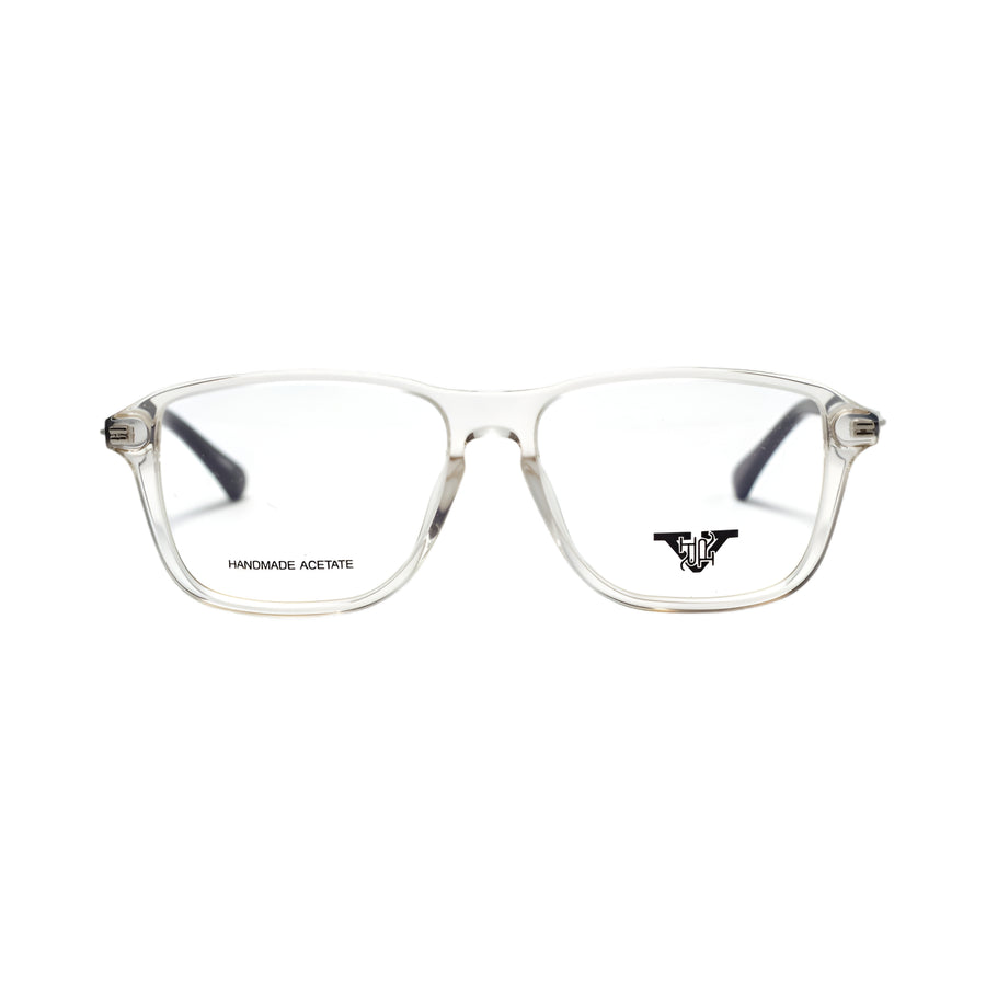 VANROSSI Unisex Crystal Clear Square Eyeglass Frame