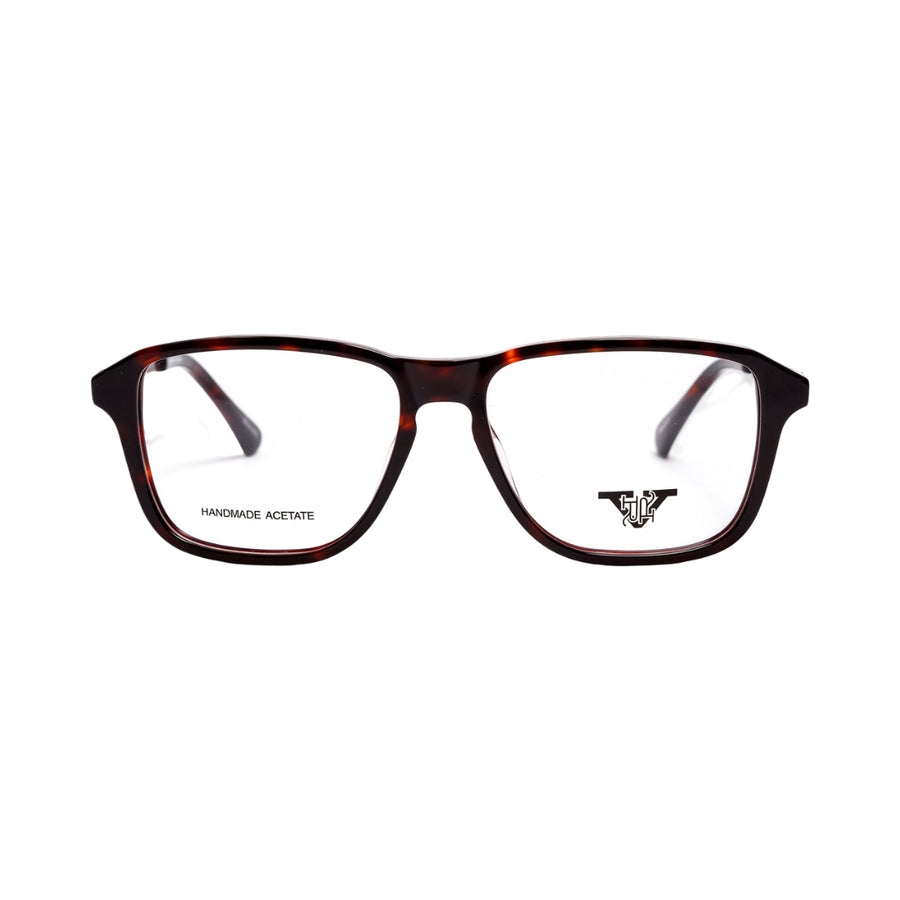 VANROSSI Unisex Tortoise Square Eyeglass Frame