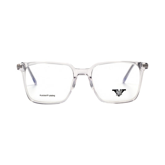 VANROSSI Men's Transparent Rectangular Eyeglass Frame