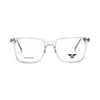 VANROSSI Men's Transparent Rectangular Eyeglass Frame