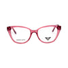 VANROSSI Women's Pink and Silver Cat Eye Eyeglass Frame