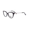 VANROSSI Women's Black and Light Bronze Cat Eye Eyeglass Frame