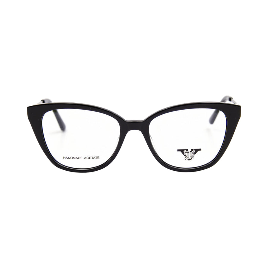 VANROSSI Women's Black and Light Bronze Cat Eye Eyeglass Frame