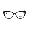 VANROSSI Women's Black and Light Bronze Cat Eye Eyeglass Frame