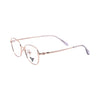 VANROSSI Women's Gold Cat-Eye Eyeglass Frame