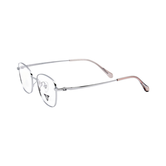 VANROSSI Women's Silver Cat-Eye Eyeglass Frame