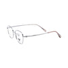 VANROSSI Women's Silver Cat-Eye Eyeglass Frame