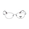 VANROSSI Women's Silver Cat-Eye Eyeglass Frame