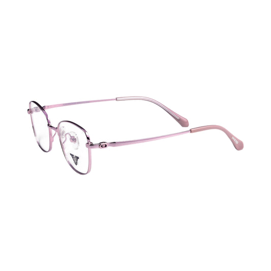 VANROSSI Women's Rose Gold and Powder Pink Cat-Eye Eyeglass Frame