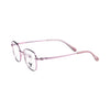 VANROSSI Women's Rose Gold and Powder Pink Cat-Eye Eyeglass Frame