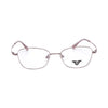 VANROSSI Women's Rose Gold and Powder Pink Cat-Eye Eyeglass Frame