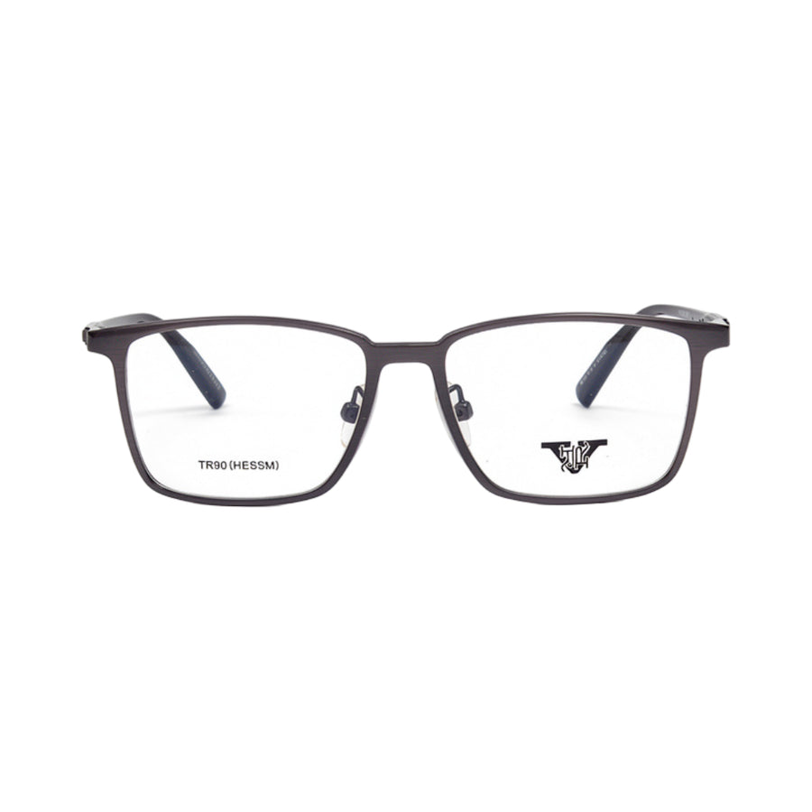 VANROSSI Men's Grey Rectangular Eyeglass Frame