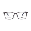 VANROSSI Men's Grey Rectangular Eyeglass Frame