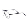 VANROSSI Men's Black Double-Bridge Square Eyeglass Frame