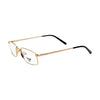 VANROSSI Gold Rectangular Eyeglass Frame