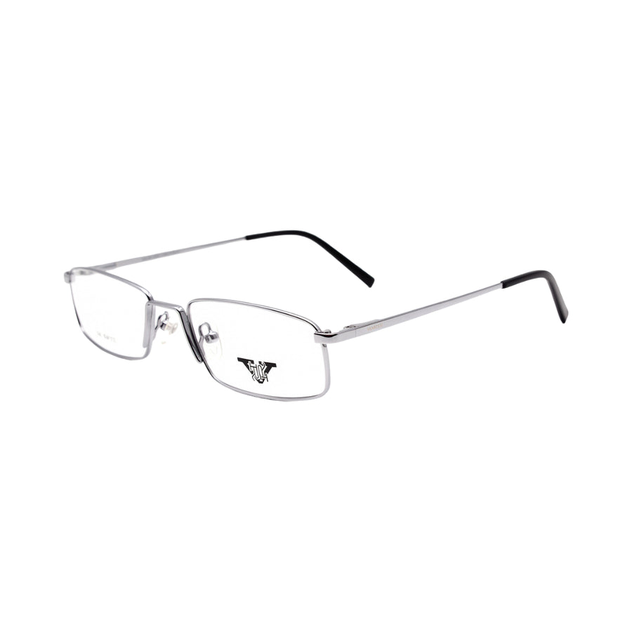 VANROSSI Silver Rectangular Eyeglass Frame