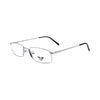 VANROSSI Silver Rectangular Eyeglass Frame
