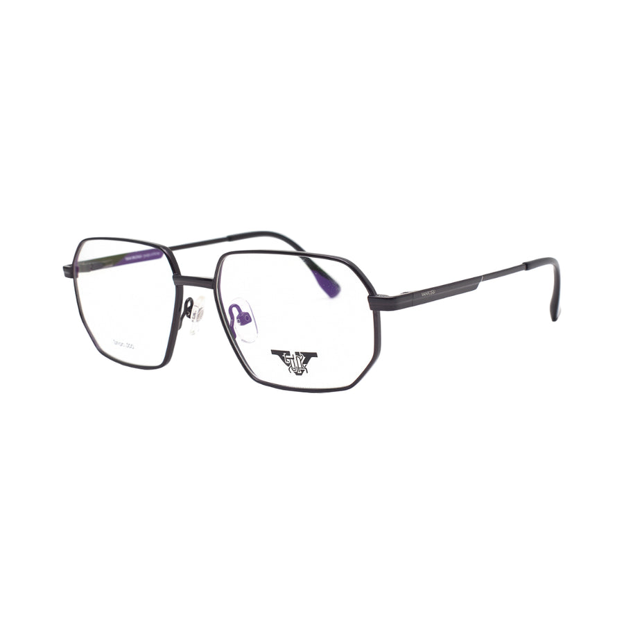 VANROSSI Geometric Metal Eyeglass Frame