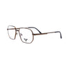 VANROSSI Bronze Geometric Metal Eyeglass Frame