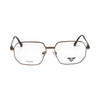 VANROSSI Bronze Geometric Metal Eyeglass Frame