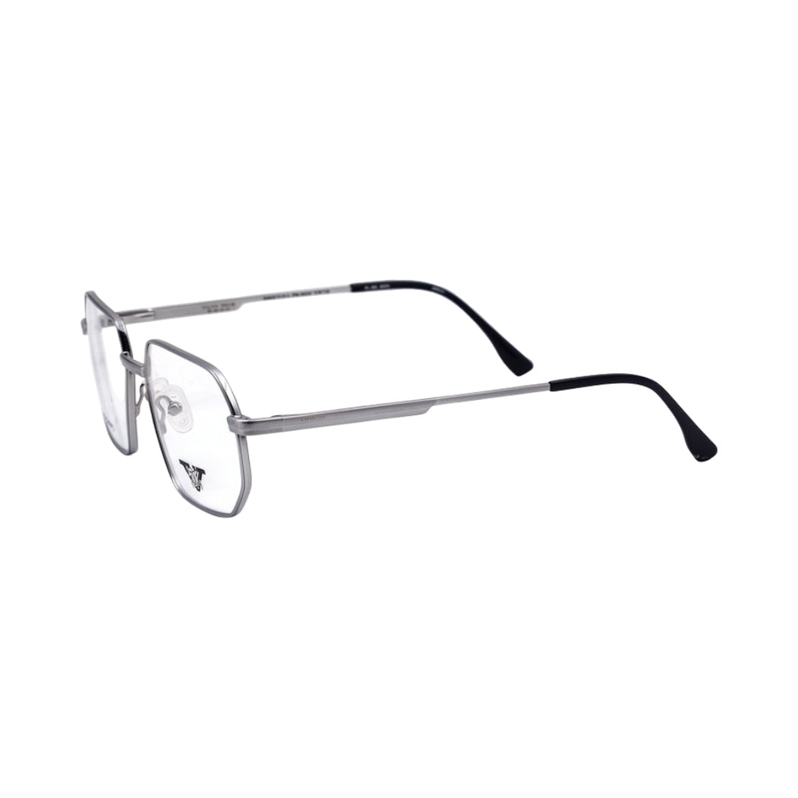 VANROSSI Silver Geometric Eyeglass Frame