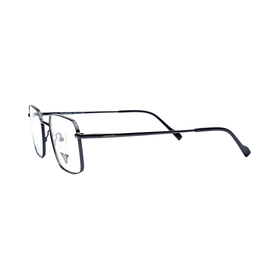 VANROSSI Dark Silver Square Eyeglass Frame