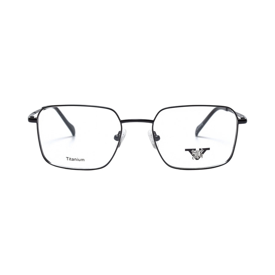 VANROSSI Dark Silver Square Eyeglass Frame