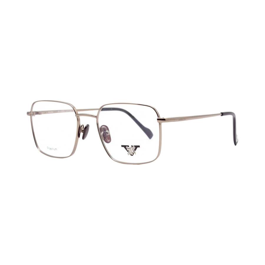 VANROSSI Unisex Silver Square Eyeglass Frame