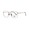 VANROSSI Unisex Silver Square Eyeglass Frame