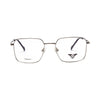 VANROSSI Unisex Silver Square Eyeglass Frame