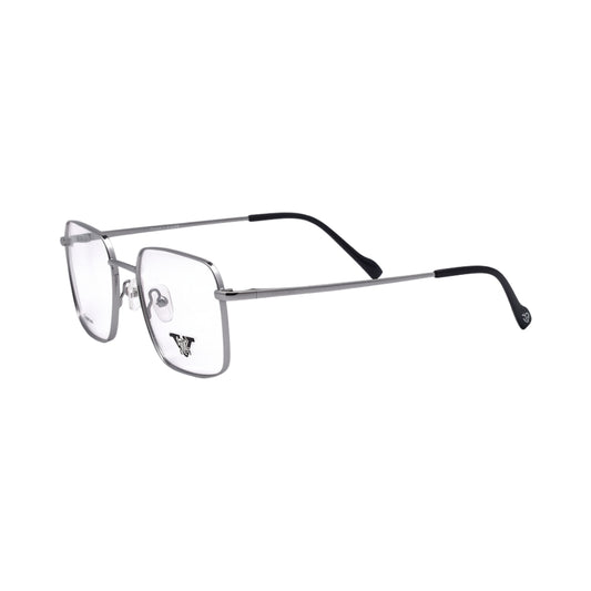 VANROSSI Unisex Silver Square Eyeglass Frame