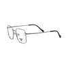 VANROSSI Unisex Silver Square Eyeglass Frame
