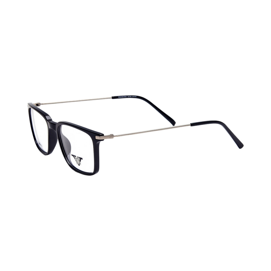 VANROSSI Unisex Black Acetate Eyeglass Frame